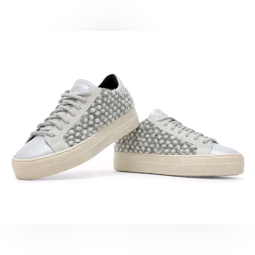 P448 Womens Thea Wool Bubble Sneakers Size 39 Gray EUC